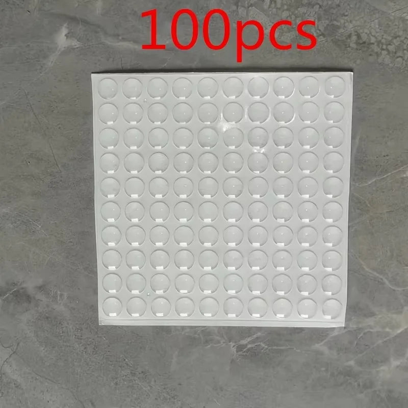 Silicone Anti-Slip Bumper Pads for Cabinets & Drawers | 50/100 Pcs