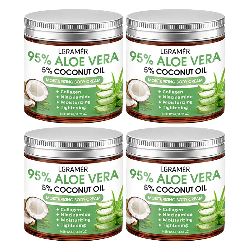 95% Aloe Vera Body Cream – Coconut Oil & Niacinamide | 30g