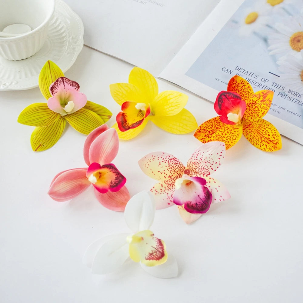 Silk Orchid Artificial Flowers 20/40PCS – Wedding & Home Decor