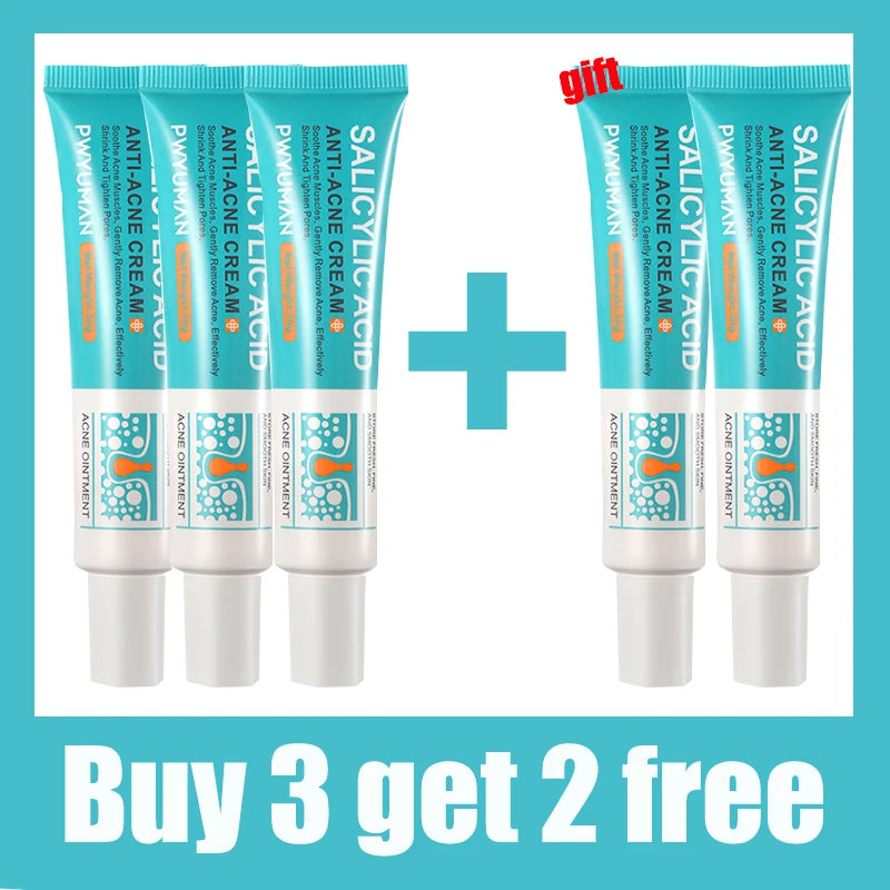 Salicylic Acid Acne Removal Cream Anti-Acne Repair Redness Pimple Spots Deep Cleaning Pore Oil Control Moisturizing Skin Care Peaceful Pleasures Health and Wellness Buy 3 get 2 free