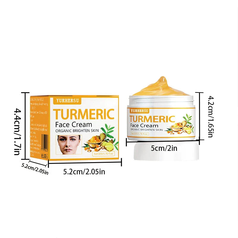 YURHERSU Turmeric Brightening Face Cream 50ml | Dark Spots