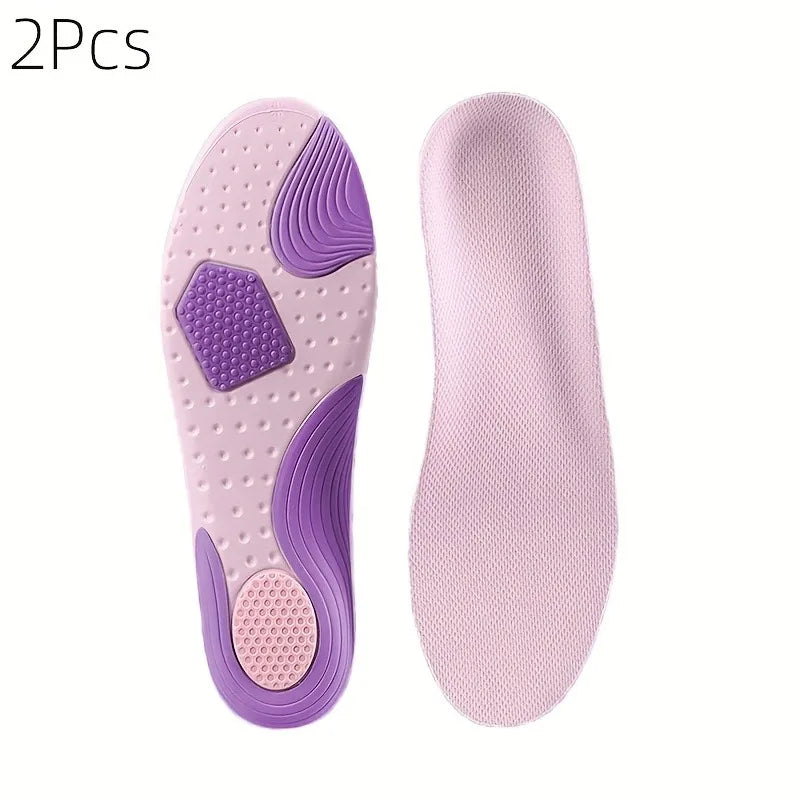 Sports Insoles Arch Support - Shock Absorbing EVA Cushion for Basketball Running, Lightweight Orthopedic Shoe Pads Men Women Peaceful Pleasures Health and Wellness 1Pair 35-36