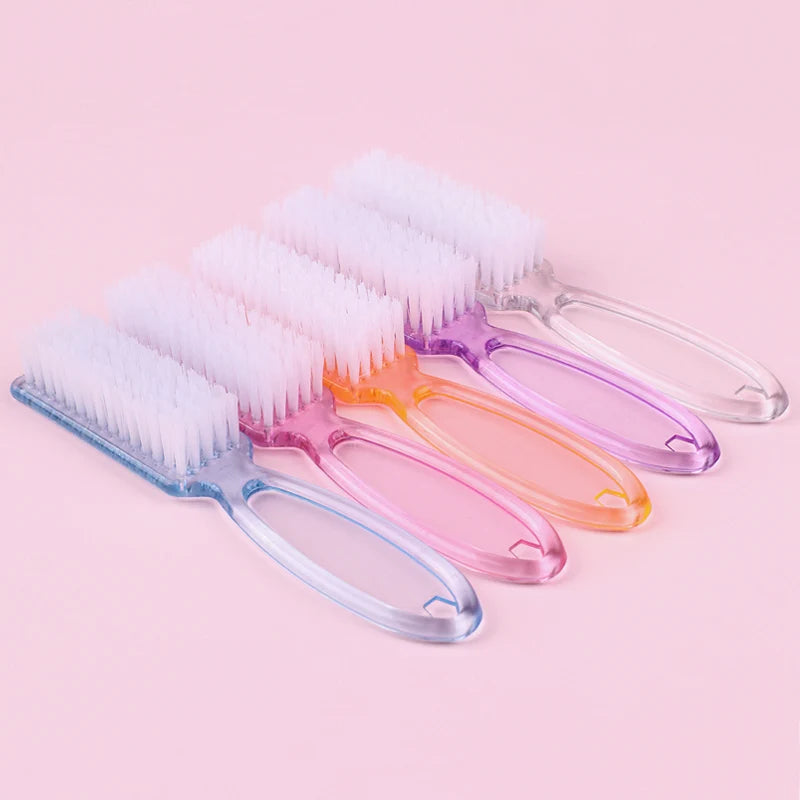 5-Pack Nail Cleaning Brushes | Manicure & Pedicure Scrub Set Nail Cleaning Brush Peaceful Pleasures Health and Wellness Mix 5 Color