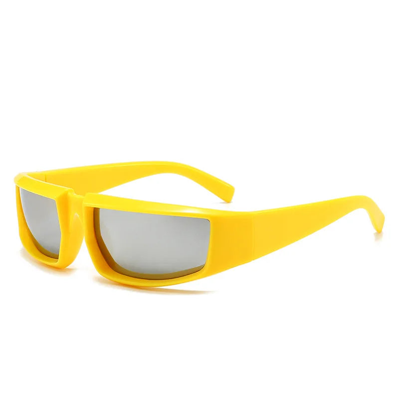 Y2K Cyberpunk Shield Sunglasses | Unisex Retro Futuristic Eyewear