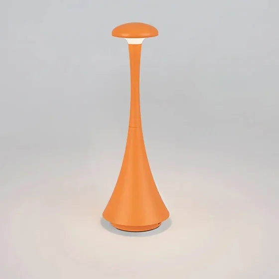 New Arrival Mushroom Table Lamp Rechargeable Wireless touch Lamp Creative Lamp USB-C Desk Lamp Hotel Bedroom Atmosphere Light Peaceful Pleasures Health and Wellness Orange changeable