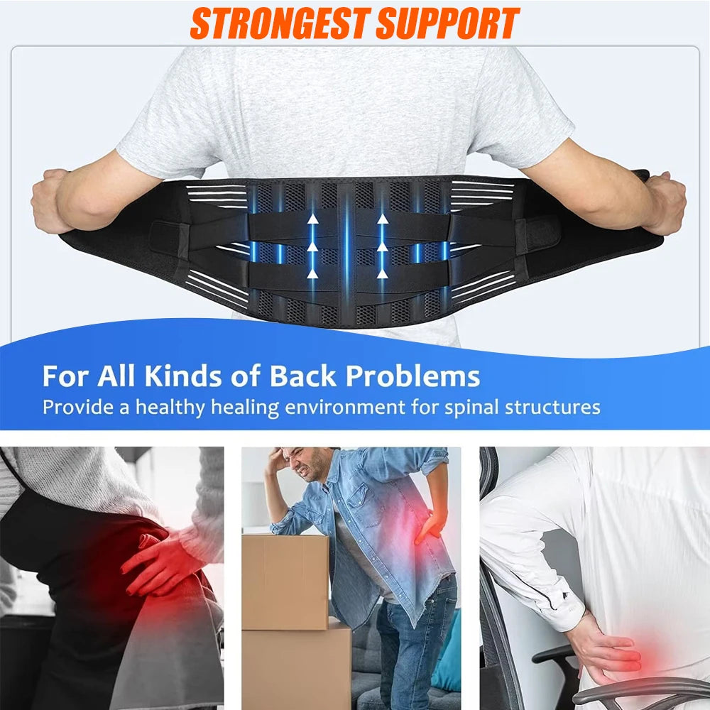WEFITON Lumbar Back Brace for Sciatica & Lower Back Pain Relief Lumbar Back Brace Peaceful Pleasures Health and Wellness