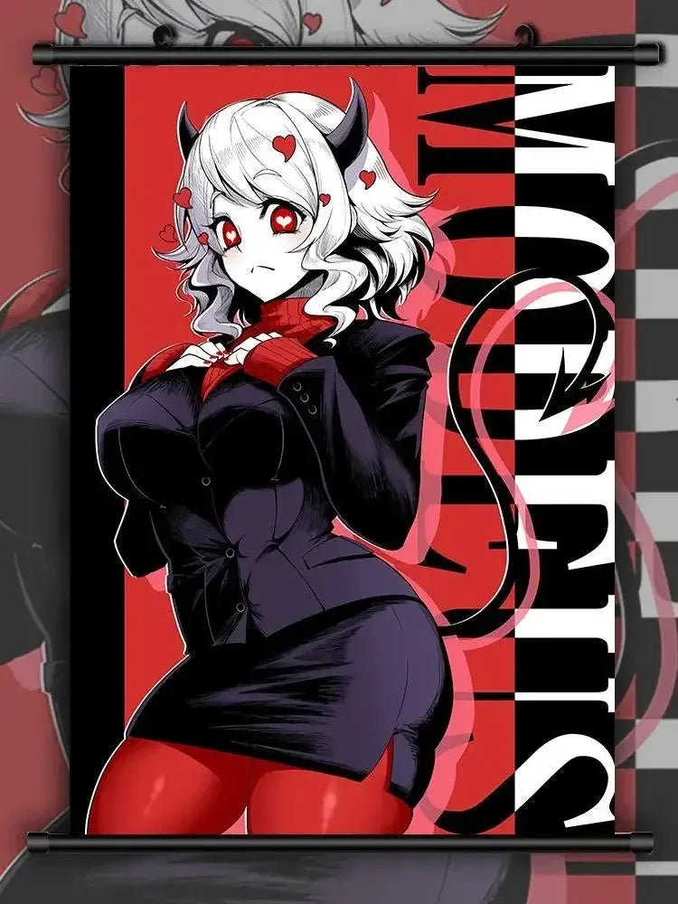 Helltaker Anime Artwork Canvas Painting Posters and Prints Wall Art Pictures for Living Room Decoration Peaceful Pleasures Health and Wellness