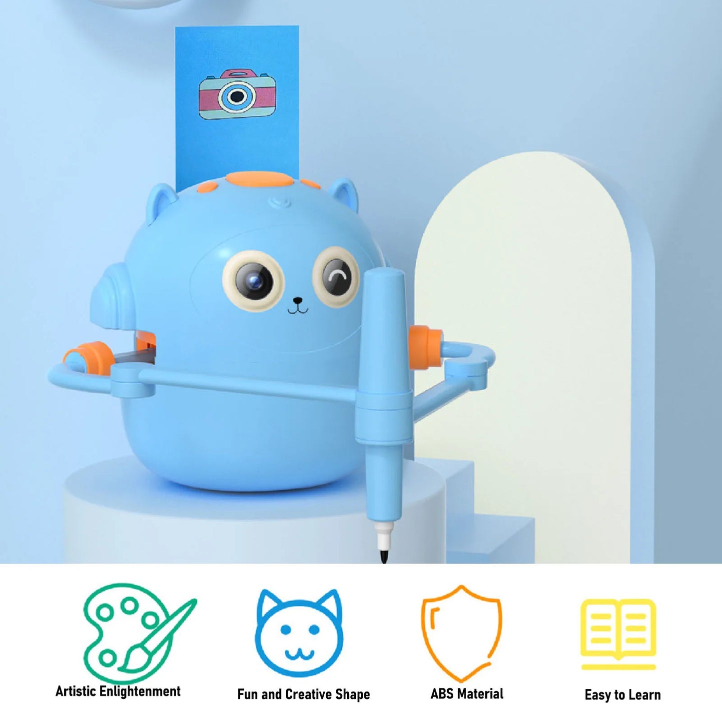Smart Drawing Robot Educational ABS Painting Easy Operate Safe