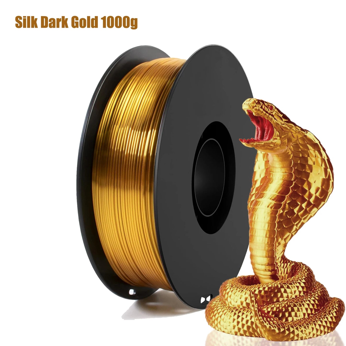 Silk PLA Filament 1.75mm Metal Shine 250g–1kg | DINGSUN 3D