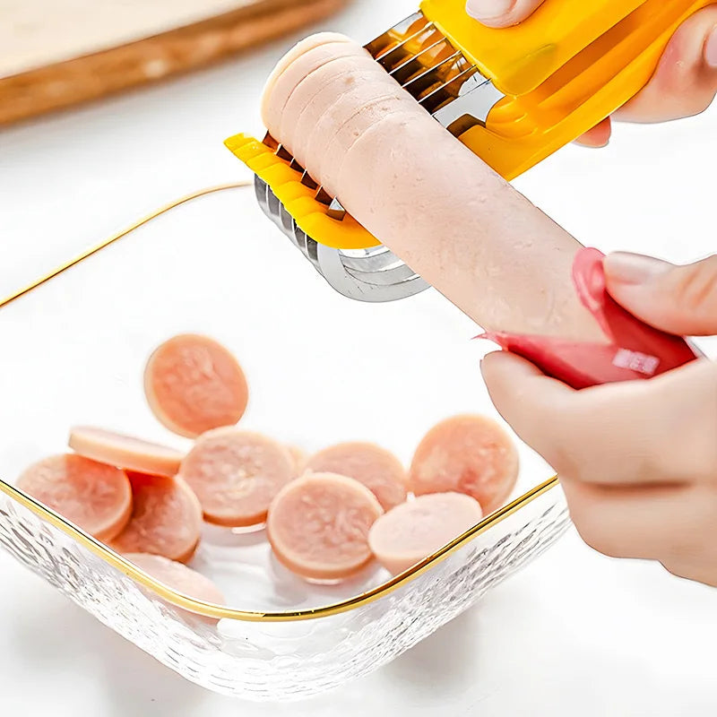 Slicer banana ham fruit ultra-thin manual creative multi-functional cutter melon cutting artifact kitchen special tool Peaceful Pleasures Health and Wellness