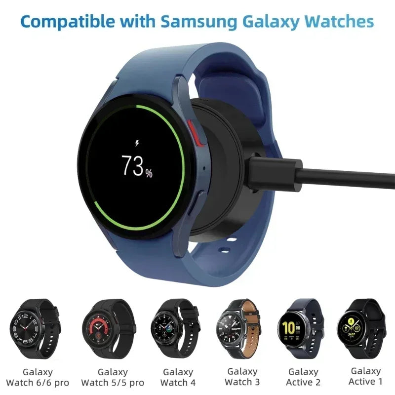 Keychain Charger Cable for Samsung Galaxy Watch 6 5 4 3 Active Peaceful Pleasures Health and Wellness