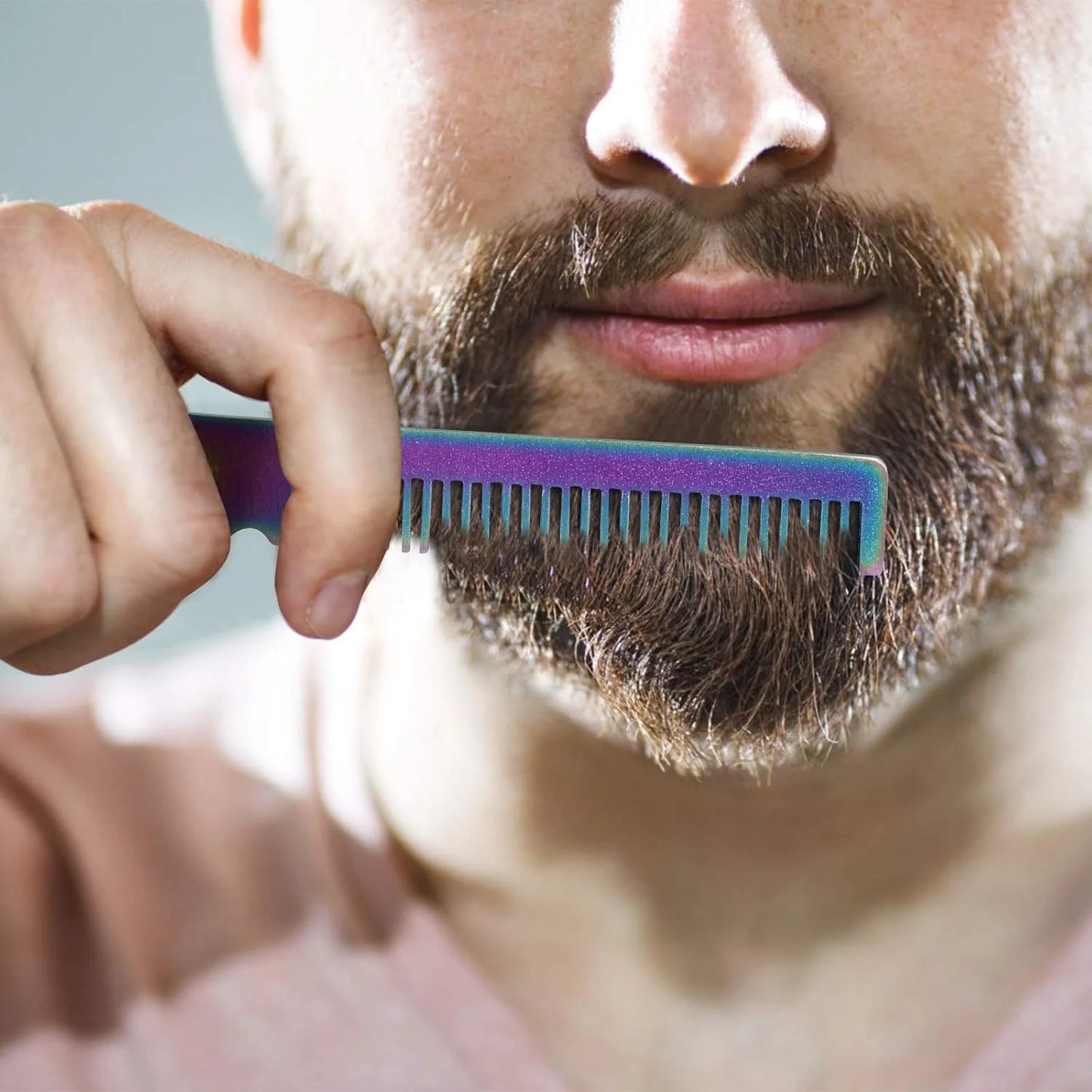 Butterfly Comb Stainless Steel Rainbow Portable Foldable Hair Combs Style Rainbow for Beginner Training Styling Tools Peaceful Pleasures Health and Wellness