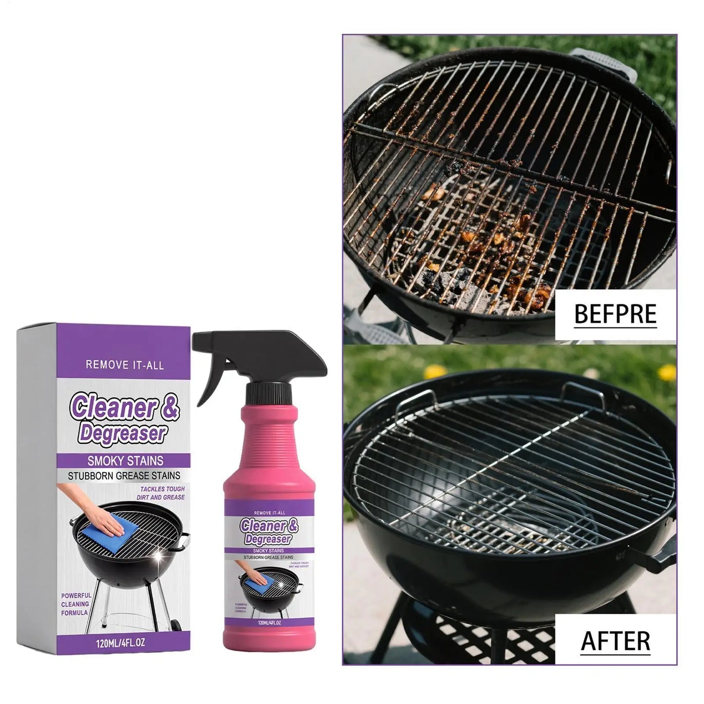 Heavy Duty Oven & Grill Degreaser Spray | BBQ Kitchen Cleaner