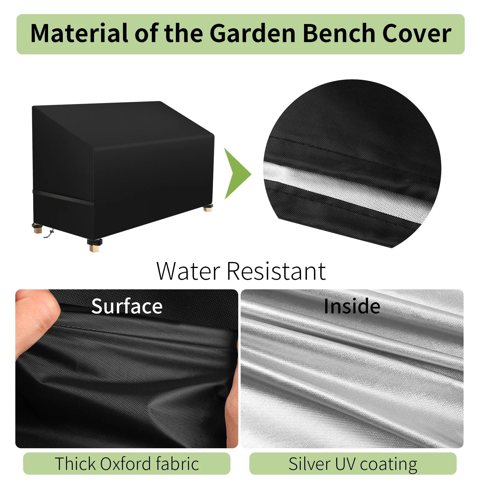 Outdoor Furniture Dust Cover 210D Oxford Cloth Garden Chair Cover Sofa Cover Waterproof Outdoor Patio Table Furniture Cover Peaceful Pleasures Health and Wellness