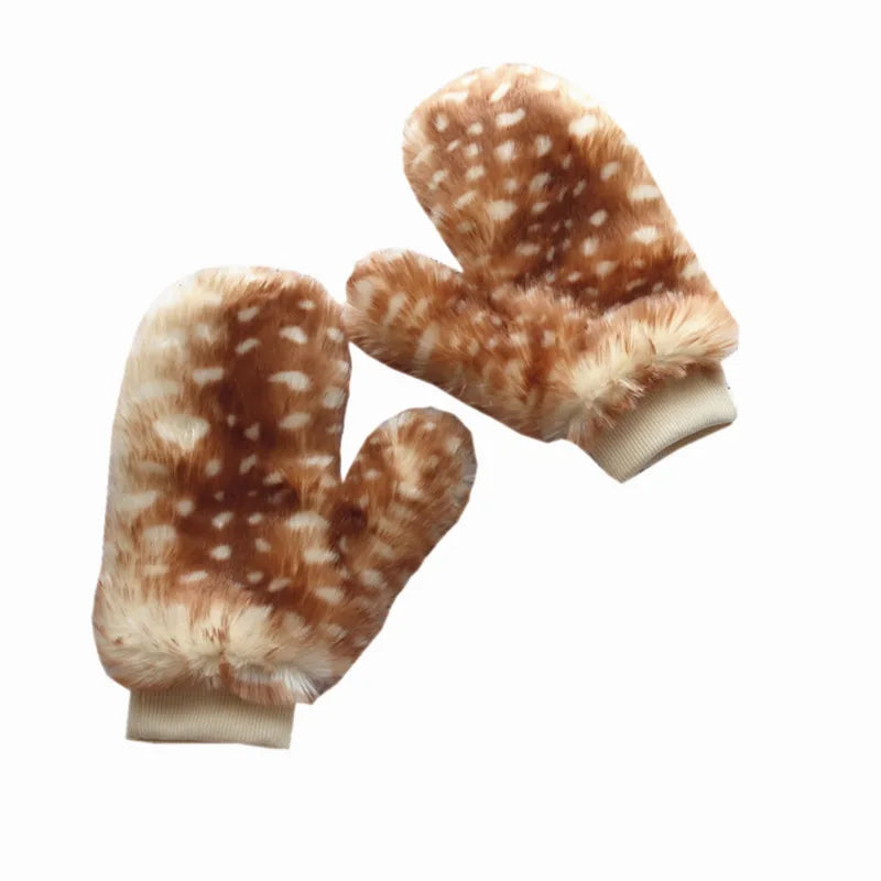 Mori Deer Winter Gloves Scarf & Ear Warmer Christmas Set