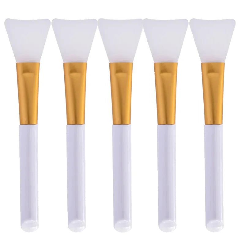 Silicone Facial Mask Brush Set – Soft, All Skin Types 1–5 Pack
