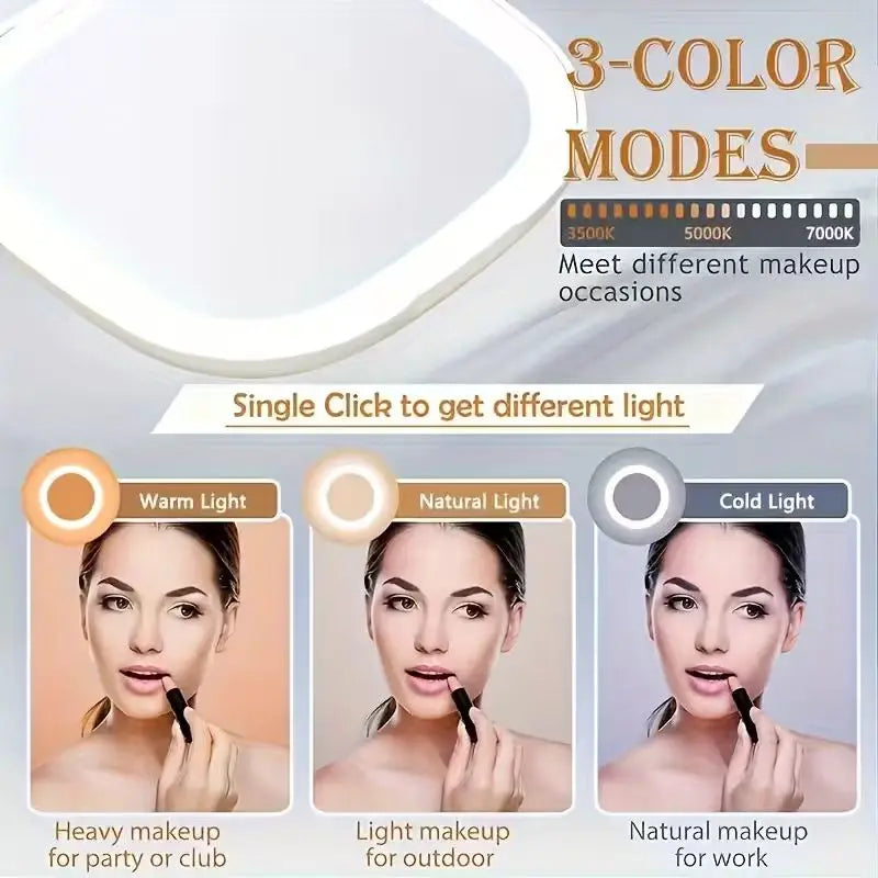 USB LED Foldable Makeup Mirror | 5X Magnifying Vanity Mirror
