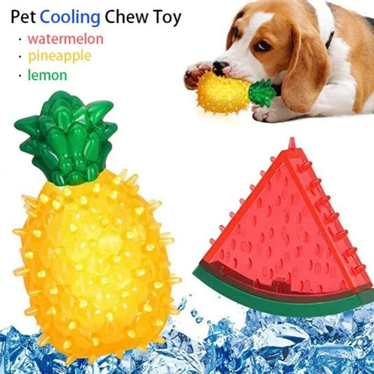 Freezable Fruit Pet Chew Toy | Cooling Dog & Cat Summer Toy Pet Chew Toy Peaceful Pleasures Health and Wellness