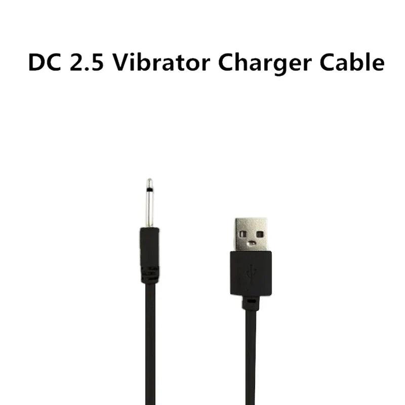 USB to 2.5mm DC Charging Cable for Massagers & Vibrators