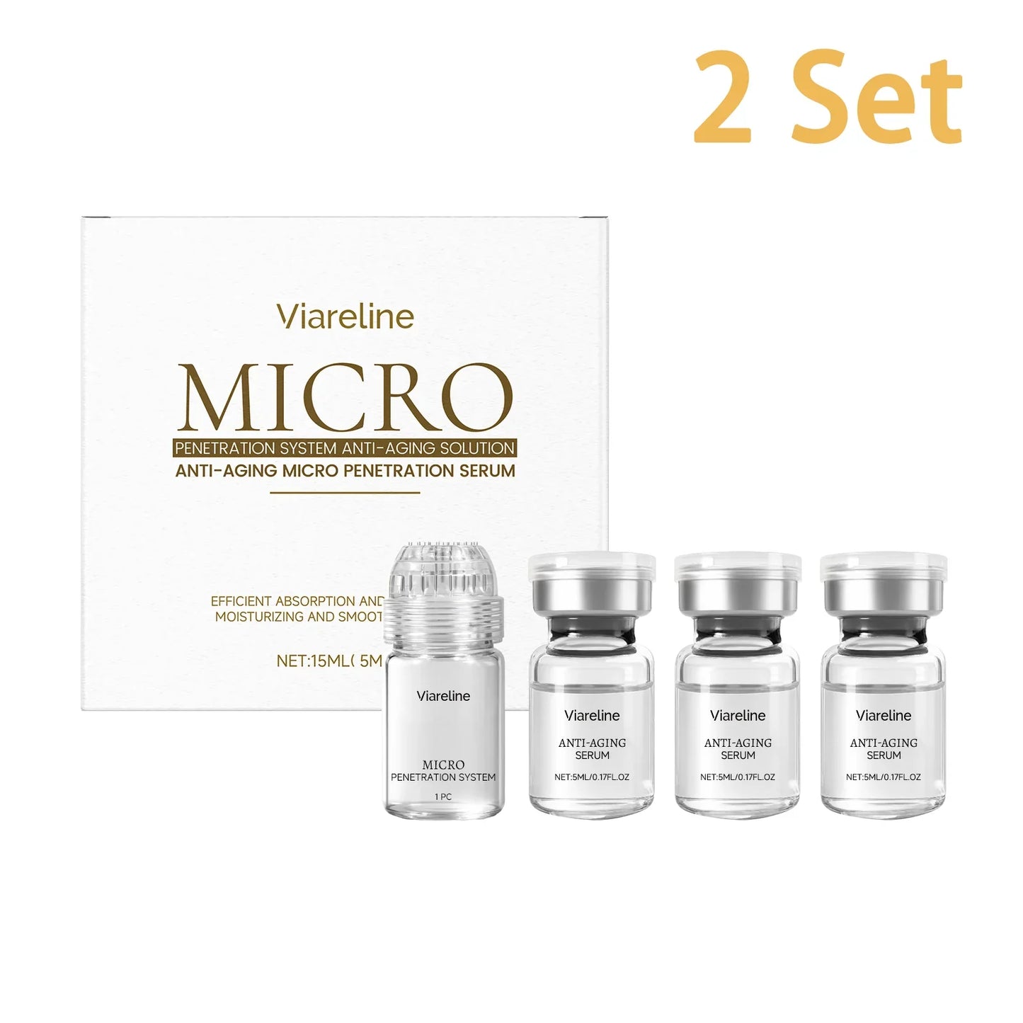Micro Roller Serum Kit – Collagen Boost & Hydrating Face Care