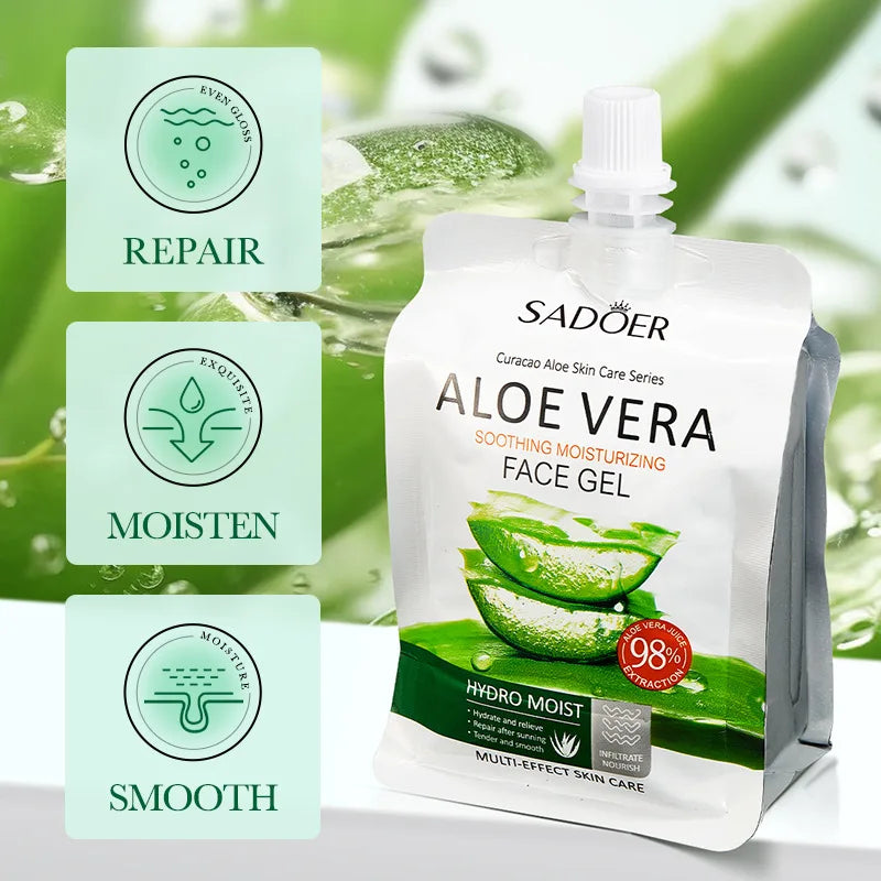 SADOER Aloe Vera Gel – Face & Body Hydrating Brightening Gel