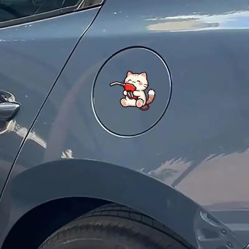 Funny Fuel Gauge Empty Car Fuel Cap Waterproof Vinyl Sticker