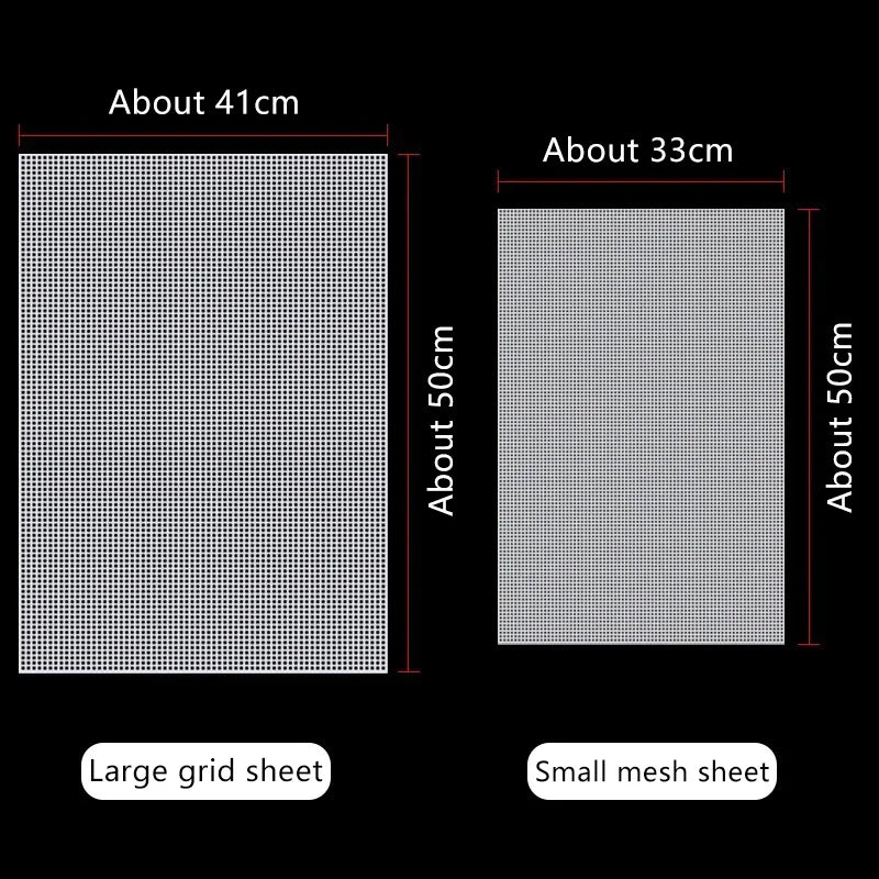 Plastic Mesh Cloth for Latch Hook Bags & Rug Crafts – 7 Sizes