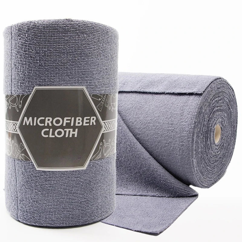 50-Sheet Reusable Microfiber Cleaning Cloth Roll | Kitchen Rags