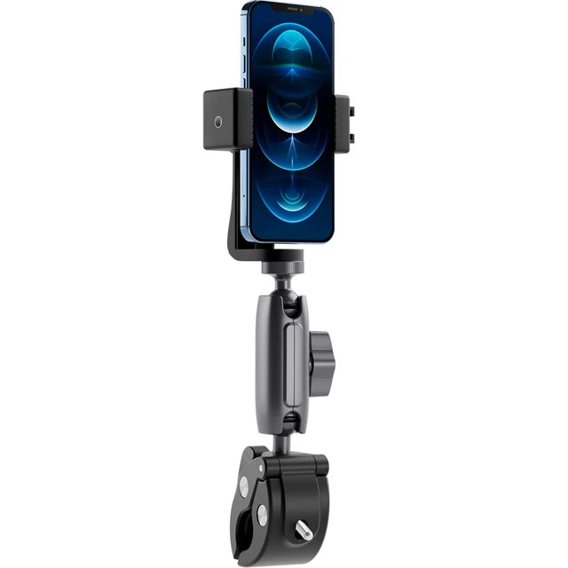 TELESIN Motorcycle Bicycle Rail Mount Clamp with 360 degree Ball Mount Clip For Gopro Hero 11 10 9 8 7 6 For Phone Action Camera Peaceful Pleasures Health and Wellness Aluminum alloy Set Snowmobiling China Mainland