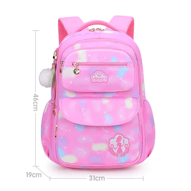 Kawaii Girls School Backpack – Cute Pink Waterproof Kids Bag