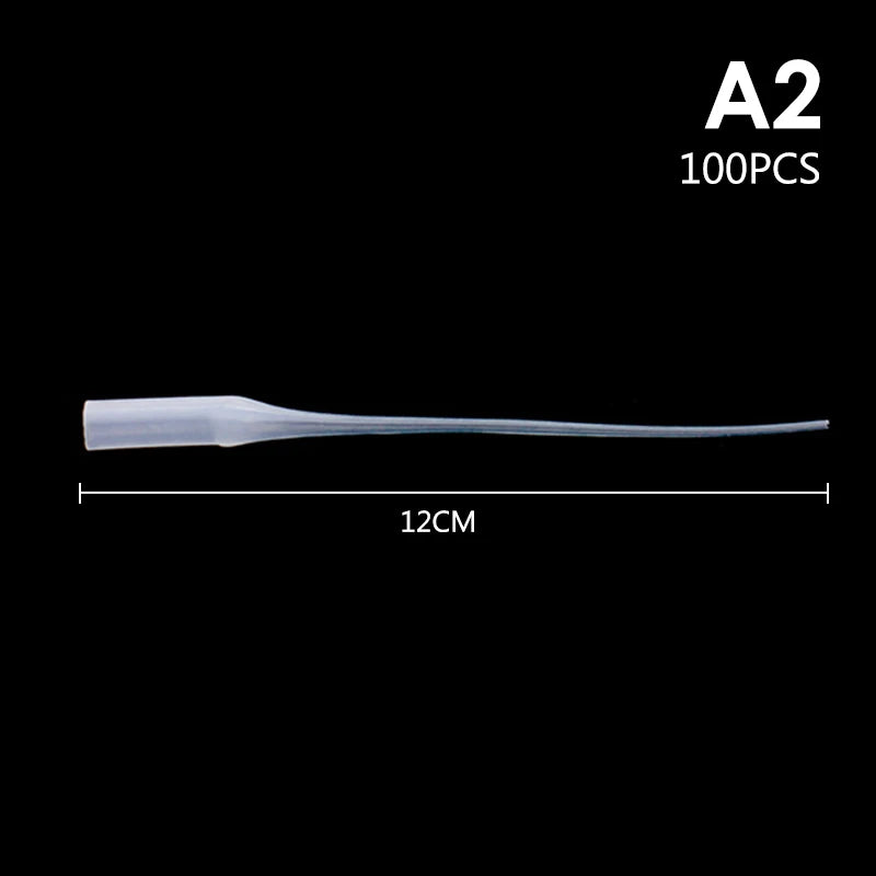 100-Pack Precision Glue Micro Tips – Plastic Bottle Nozzle Extenders