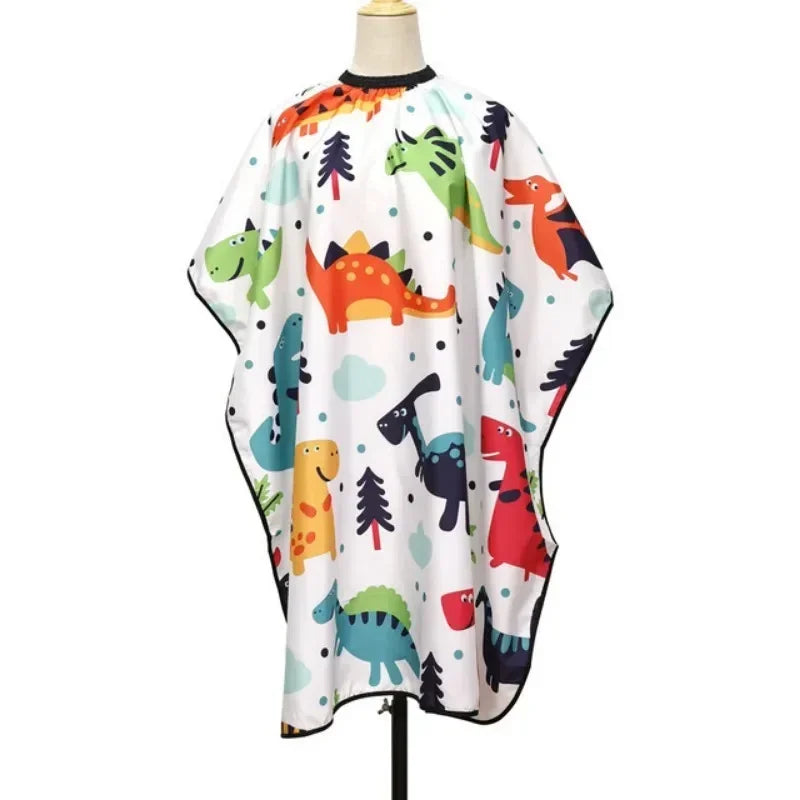Anti Fragmentation Digital Printed Cartoon Pattern Hairdressing Wrap for Baby Shaving Children's Peaceful Pleasures Health and Wellness