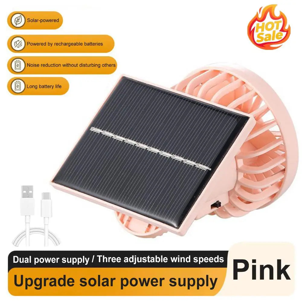 VODOOL Solar Clamp Fan – Portable Hands-Free Outdoor Fan