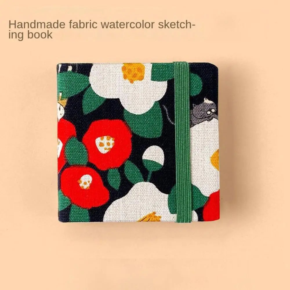 Mini Fabric Watercolor Sketchbook | 20 Sheets 300GSM Square