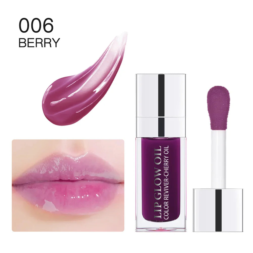 ibcccndc Crystal Jelly Lip Glow Oil – Tinted Plumping Gloss 10 Colors