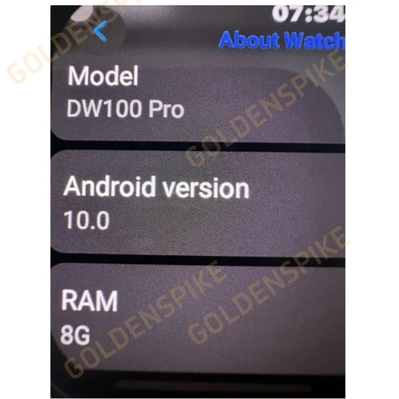 DW100 Pro 4G Android Smartwatch | AMOLED, GPS, 256GB