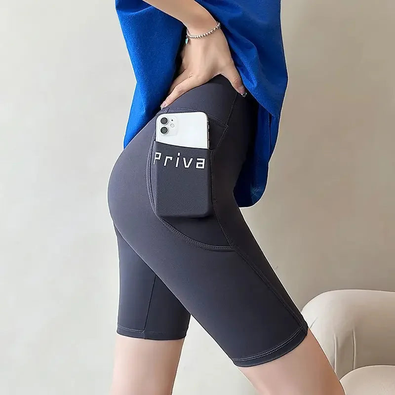 Women's 5" Biker Shorts – Tummy Control, Butt Lift & Pockets