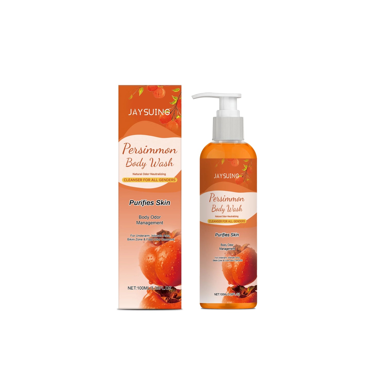Persimmon Exfoliating Shower Gel – Cleanses, Smooths & Refreshes