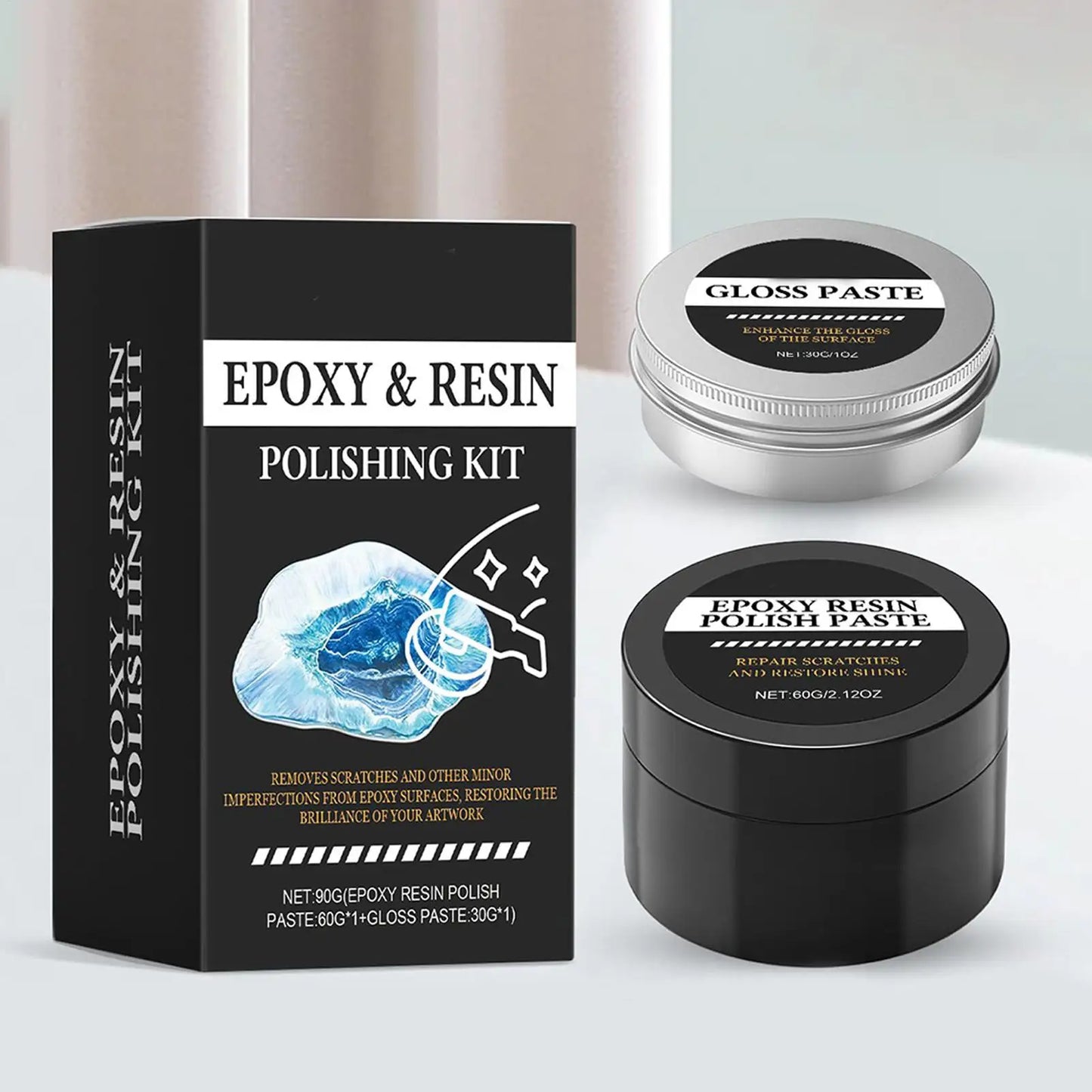 Epoxy Resin Polishing Kit – Scratch Repair & Mirror Finish
