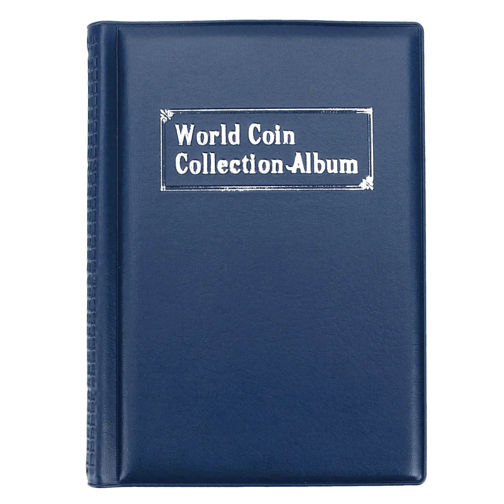 PU Leather Coin Collection Album – 60 & 120 Pocket Organizer