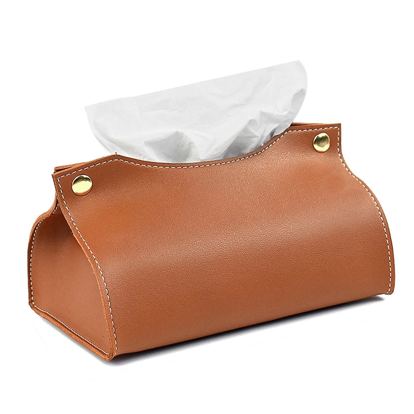 Tissue Box Holder Home Living Room Coffee Table Desktop Simple Napkin Box Kitchen Storage Paper Box PU Leather Organizers Peaceful Pleasures Health and Wellness