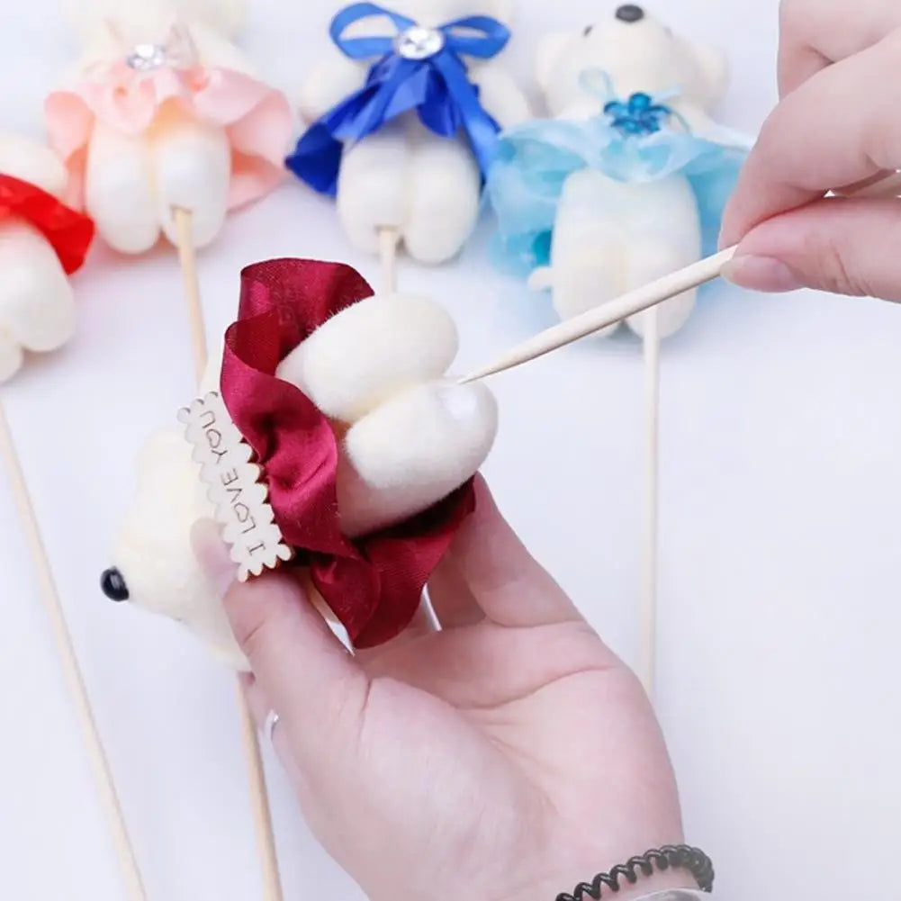 10pcs Diamond Ice Cream Teddy Bear Bouquet | Gift & Home Decor