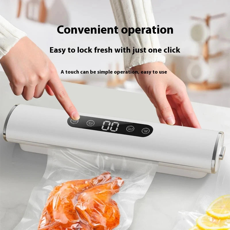 Professional Vacuum Sealer for Food Vacuumor for Products Kitchen Sealing Machine Cuisine Packaging Plastic Bag Sealant Peaceful Pleasures Health and Wellness