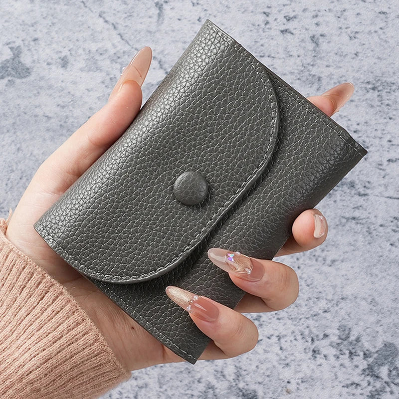 Women's Slim PU Leather Wallet – Multi-Card & Coin Purse