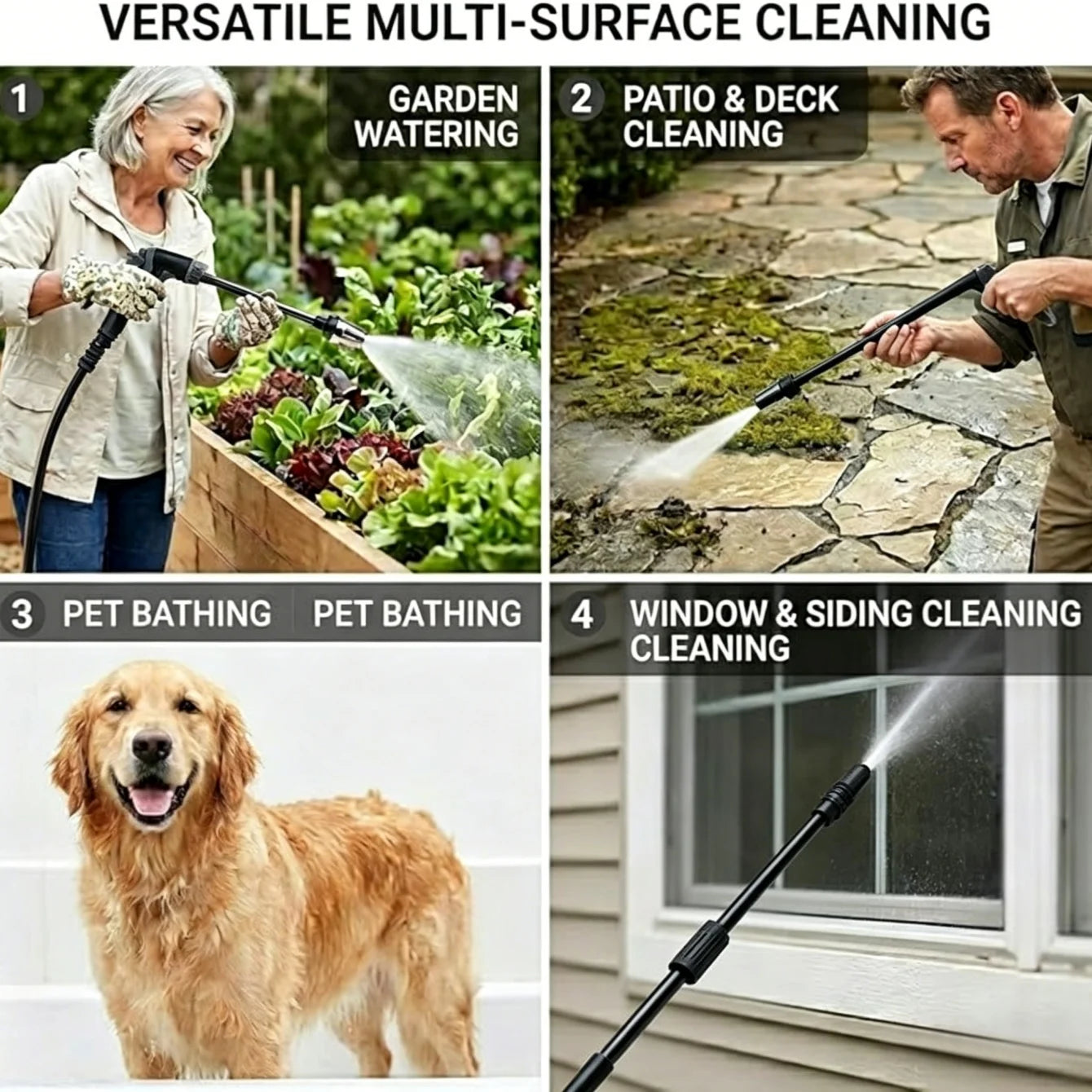 High-Pressure Water Sprayer Wand | Car Wash & Garden Garden Hose Sprayer Wand Peaceful Pleasures Health and Wellness