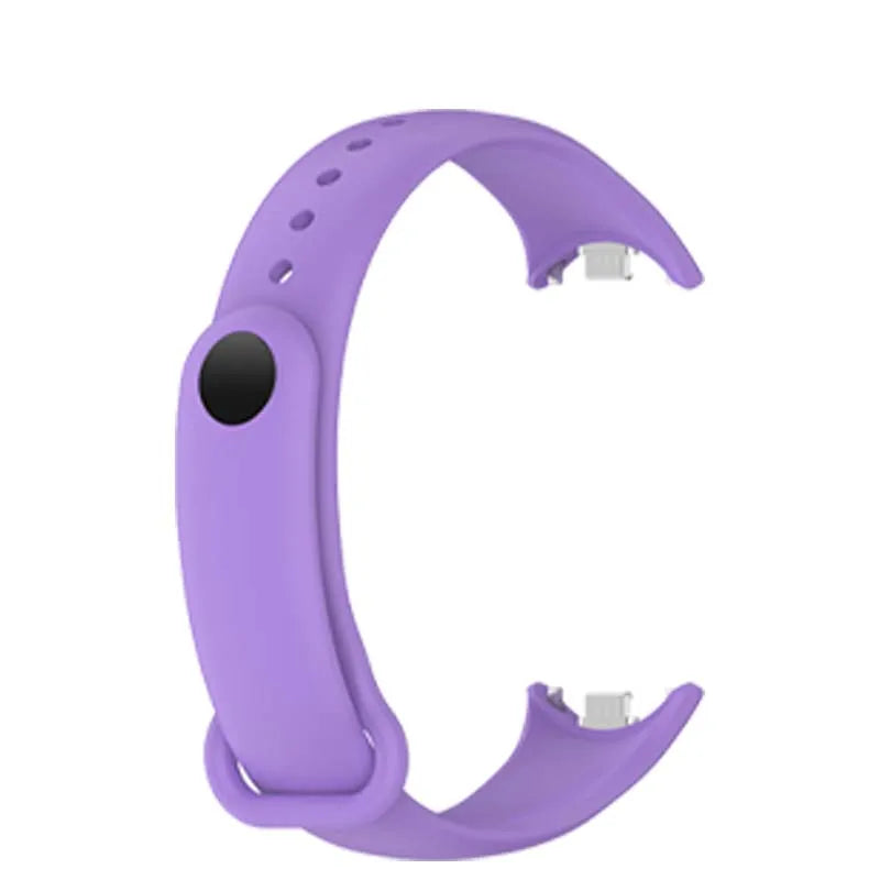 Silicone Sport Band for Xiaomi Smart Band 9 & Mi Band 8 Peaceful Pleasures Health and Wellness Purple