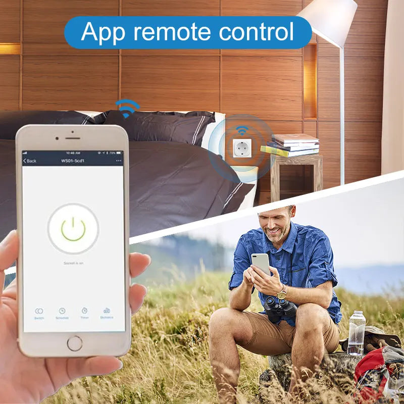Tuya WiFi Smart Plug EU 16A | Power Monitor, Alexa & Google