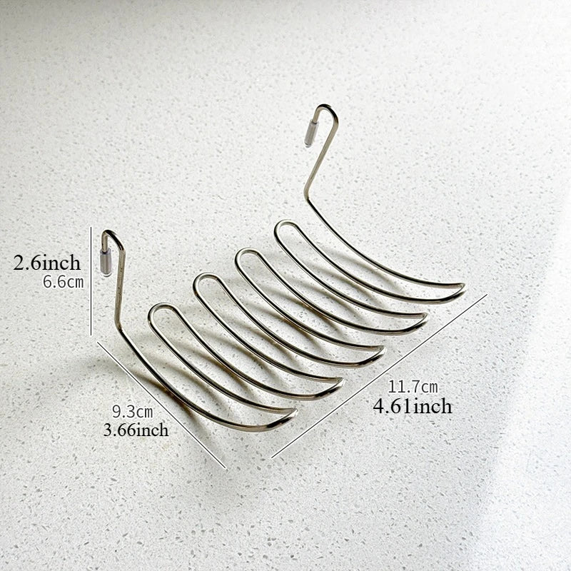 Expandable Stainless Steel Sink Drain Rack & Organizer Sink Drain Rack Peaceful Pleasures Health and Wellness