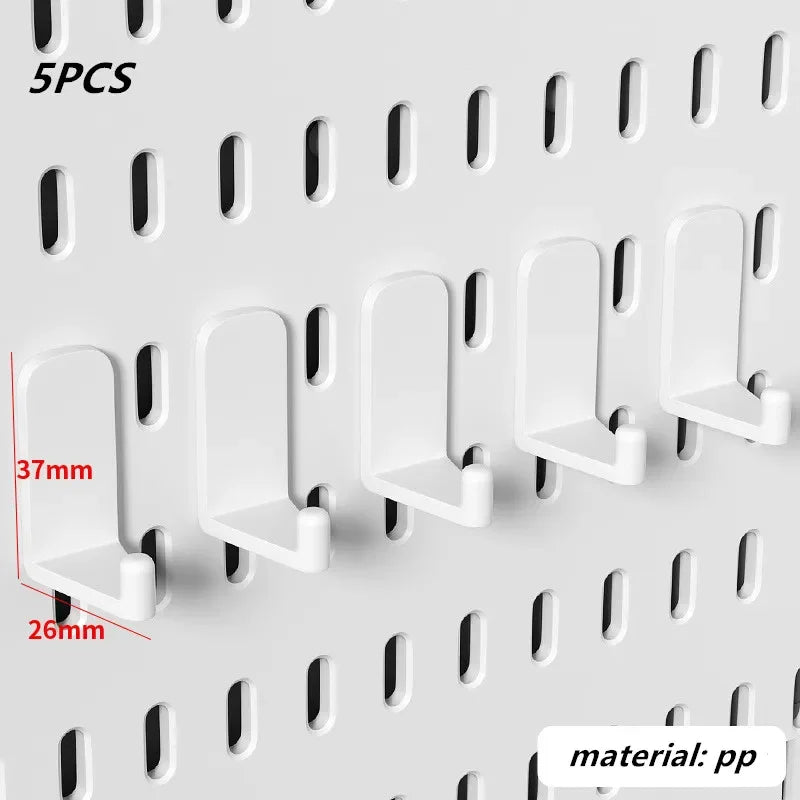 Home Pegboard Wall Hole Board Panels Decor Organizer Holder Mounting