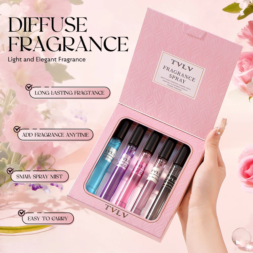 Alcohol-Free Women's Fragrance Gift Set | 5-Piece Floral Spray